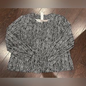 Chicos  Penny Chevron Printed Black White Jacket Lightweight Career Size 3 New